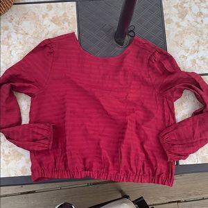 Maroon blouse From the loft